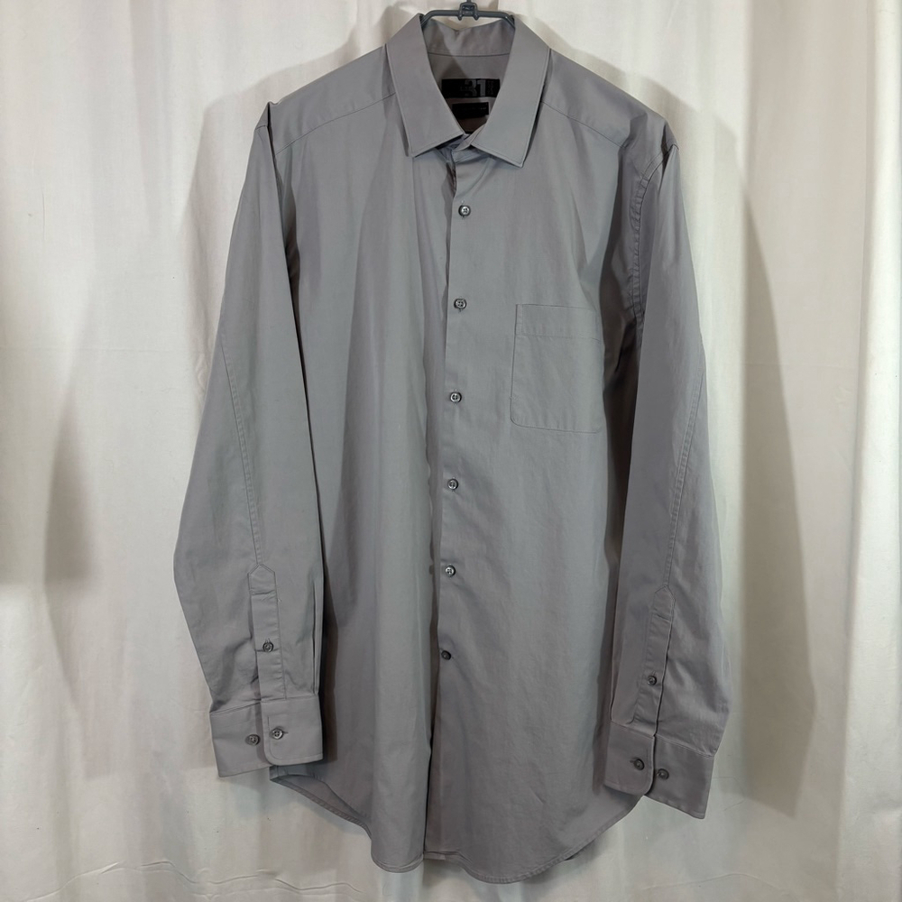 Simons Le 31 Dress Shirt Size 42 Gray